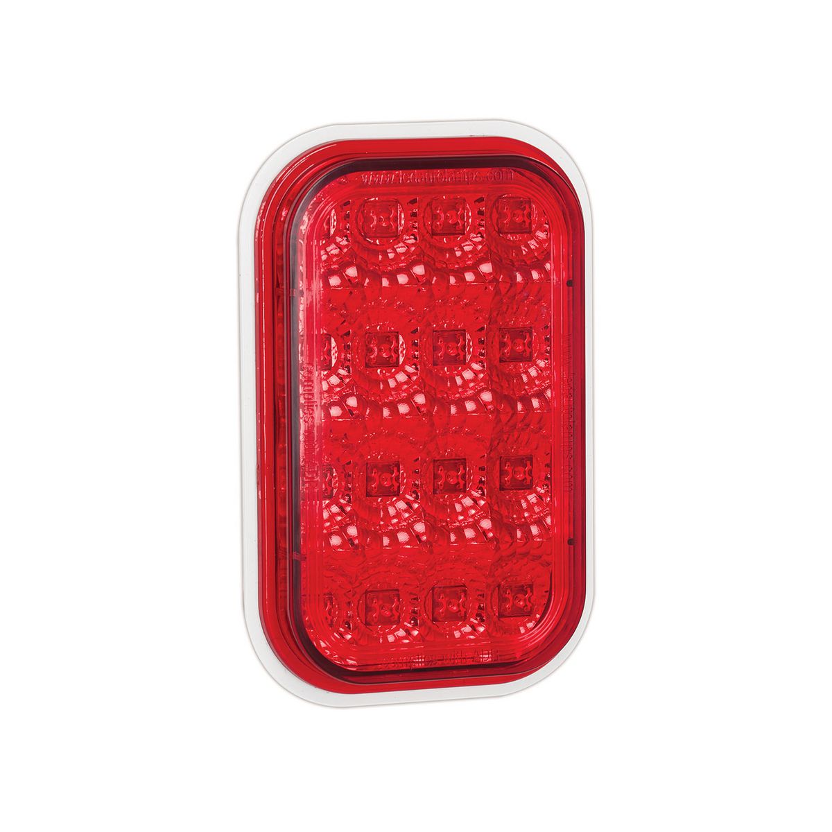 LED Autolamps Multi Volt Stop/Tail Lamp With Red Lens And Chrome Reflector - 131RM