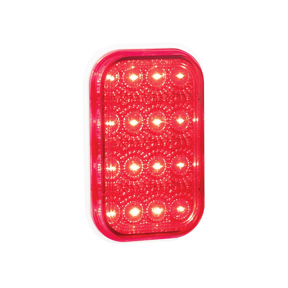 LED Autolamps Multi Volt Stop/Tail Lamp With Red Lens And Chrome Reflector - 131RM