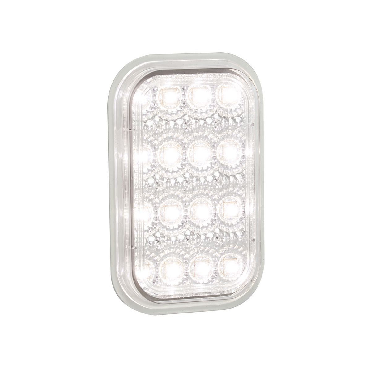 LED Autolamps Reverse LED Light Clear Lens 16 LEDs 12/24v Bulk Pack - 131WM