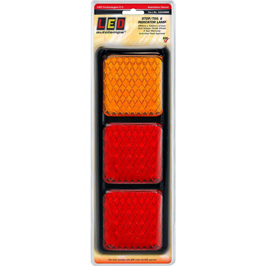 LED Autolamps 12/24V LED Stop/Tail/Indicator Light 284x100x27mm Blister Pack - 282ARRM