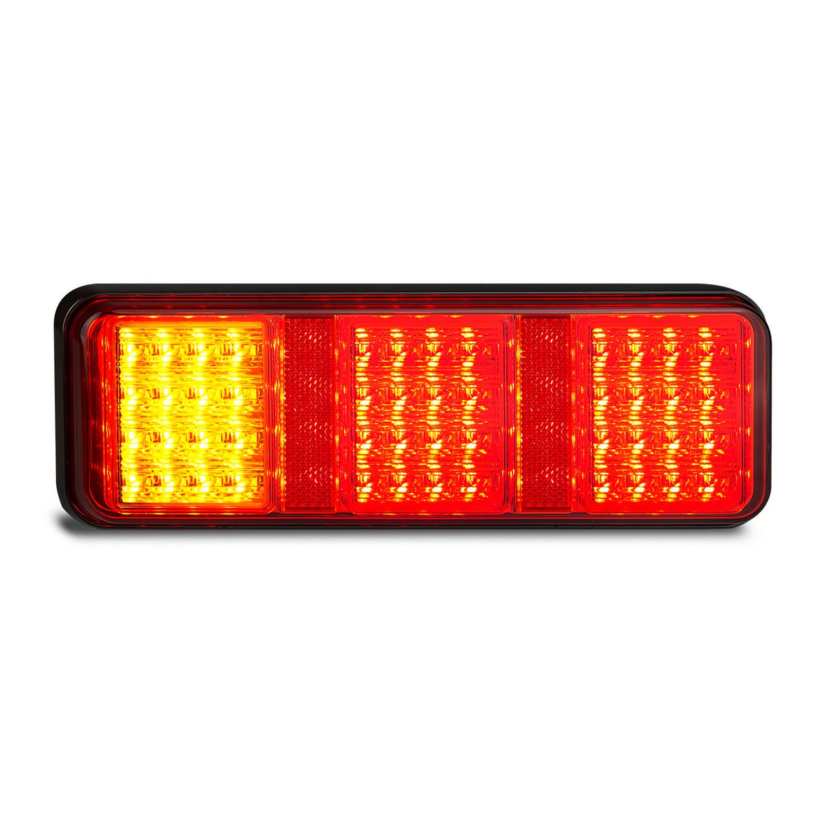 LED Autolamps 12/24V Stop/Tail/Indicator Lamp With Inbuilt Reflectors Screw Or Bolt On Mount - 283ARRM