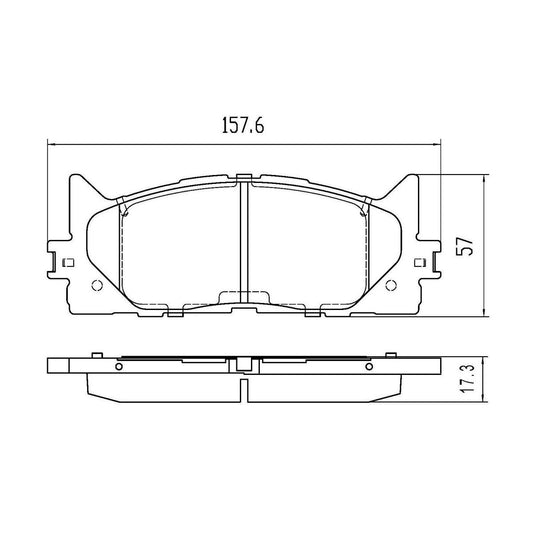 RDA GP Max Brake Pad Set Front - RDB2061