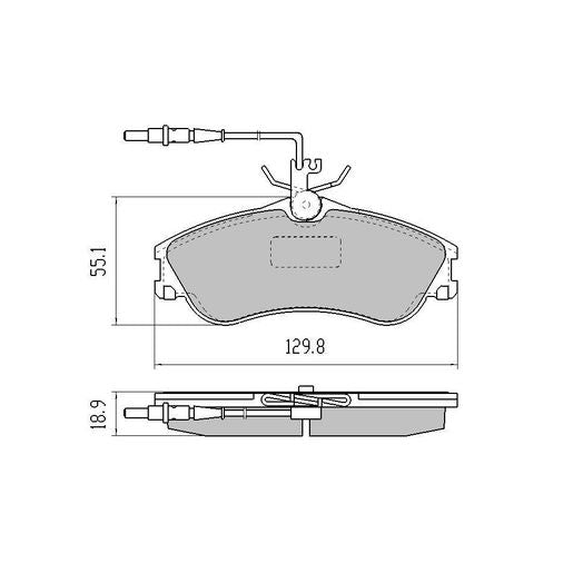 RDA GP Max Brake Pad Set Front - RDB2066