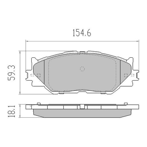 RDA GP Max Brake Pad Set Front - RDB2071