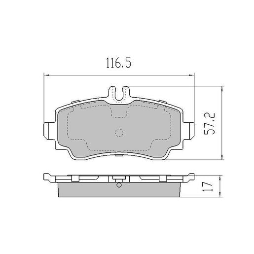 RDA GP Max Brake Pad Set Front - RDB2088