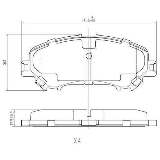 RDA GP Max Brake Pad Set Front - RDB2243