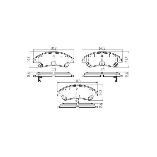 RDA GP Max Brake Pad Set Front - RDB2393