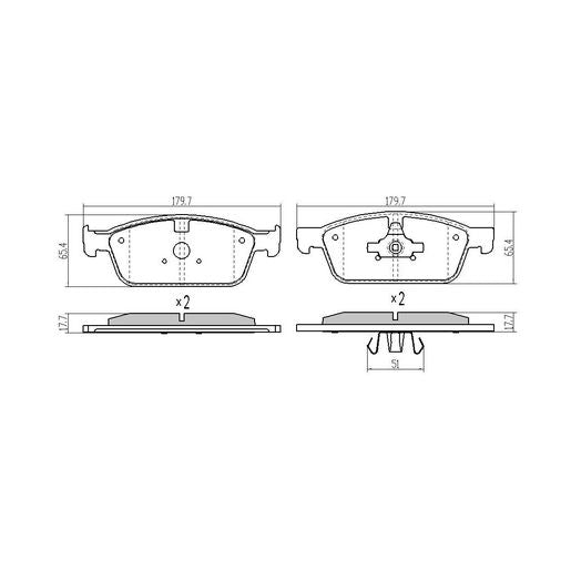 RDA Brakes Extreme Brake Pad Set Front - RDX2268SM