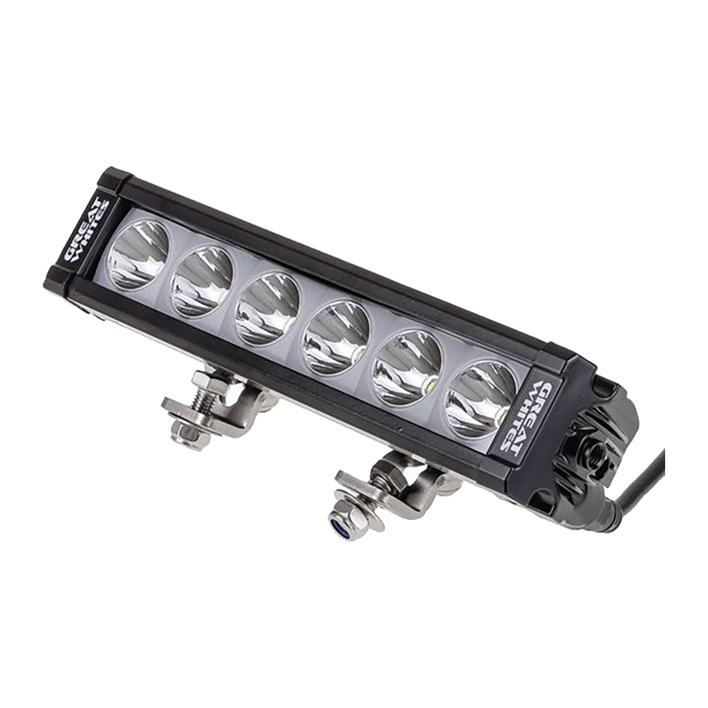 Great Whites Attack LED Driving Light Bar Backlit (6x5W) Spot Beam 11-32V - GWB5064