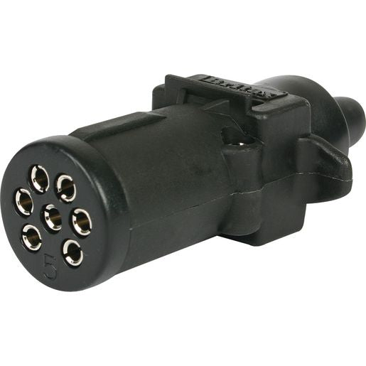 OEX Trailer Plug 7 Pin Small Round Plastic - ACX2790