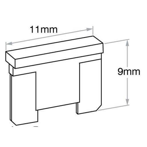 OEX Fuse Low Profile Mini Blade 20A Yellow (Pack of 50) - ACX1645