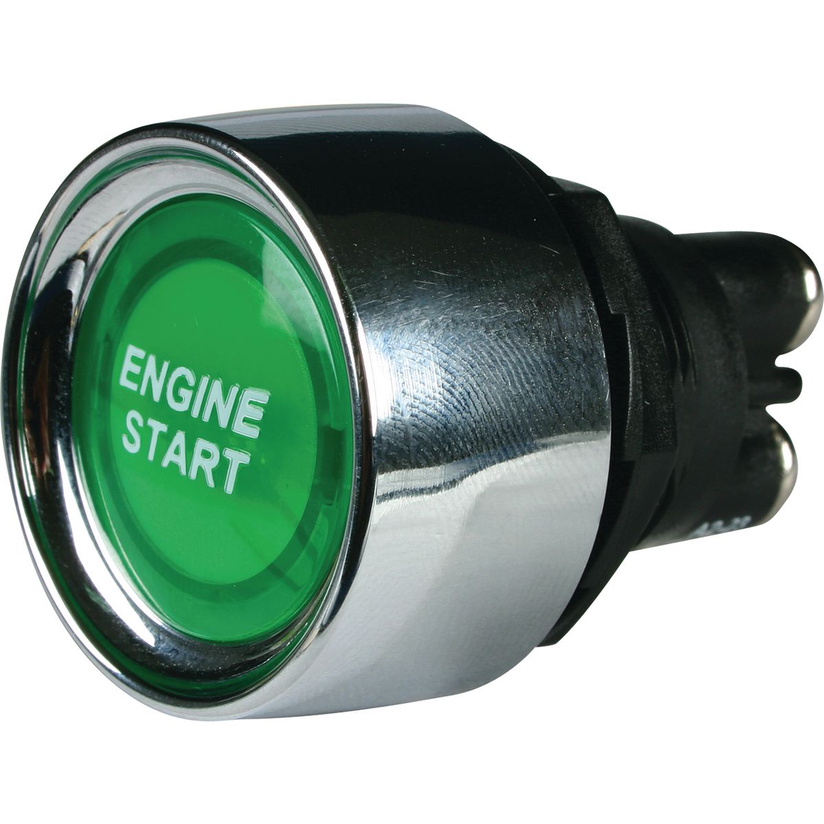 OEX Push Button Switch Off - Mom On - SPST 12V Green Illuminated (Contacts Rated 50A @ 12V) - ACX3674BL