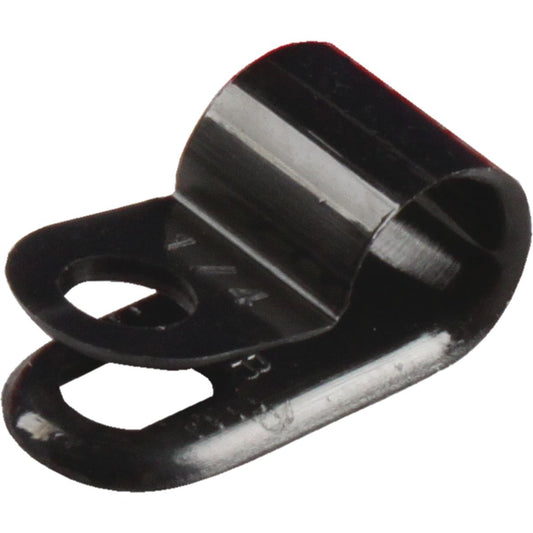 OEX P-Clip 7.4mm Nylon Black 100 Pack - ACX1301BK