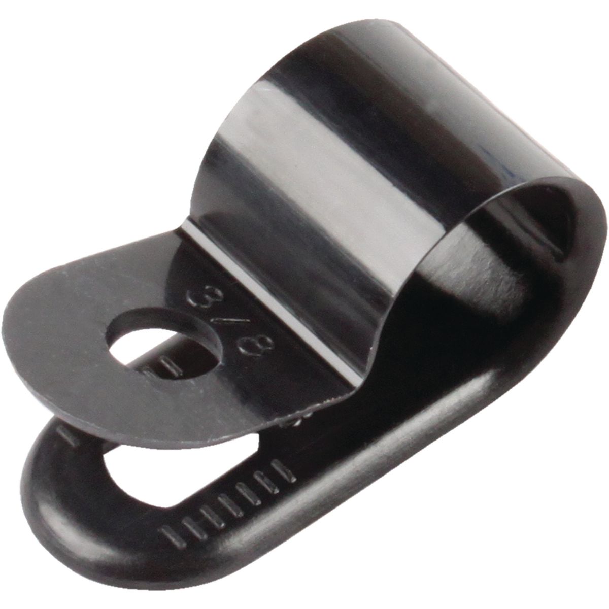 OEX P-Clip 10mm Nylon Black 100 Pack - ACX1302BK