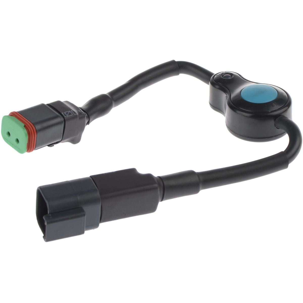 OEX Push Button Switch Inline  On - Off  12 /24V  Pre Wired With 2way DT- IP68 - LLX20006