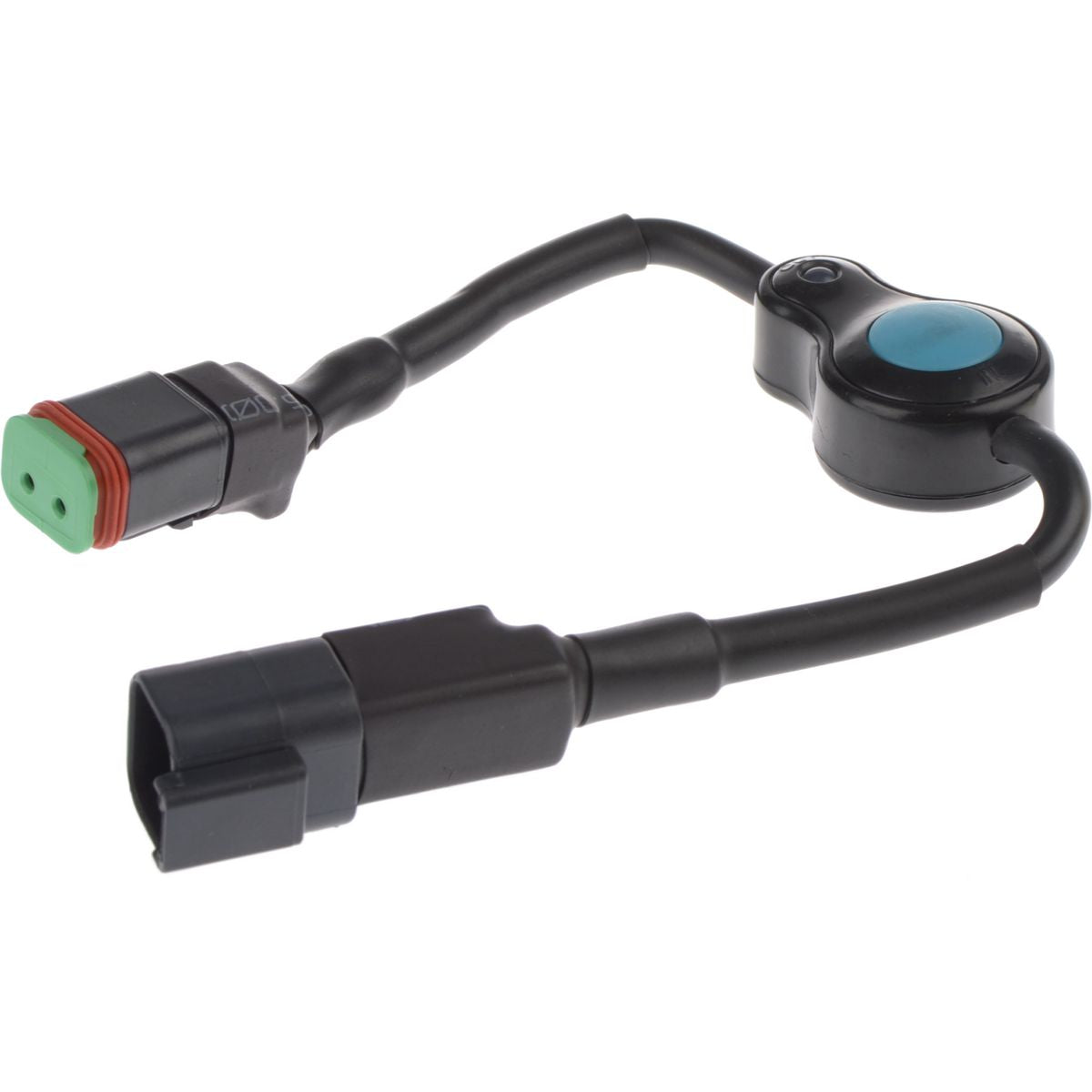 OEX Push Button Switch Inline  On - Off  12 /24V  Pre Wired With 2way DT- IP68 - LLX20006