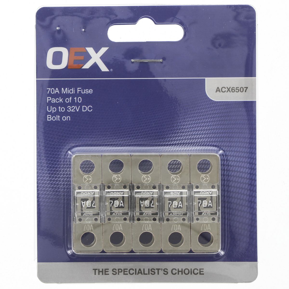 OEX 70A MIDI Fuse (10 Pack) - ACX6507