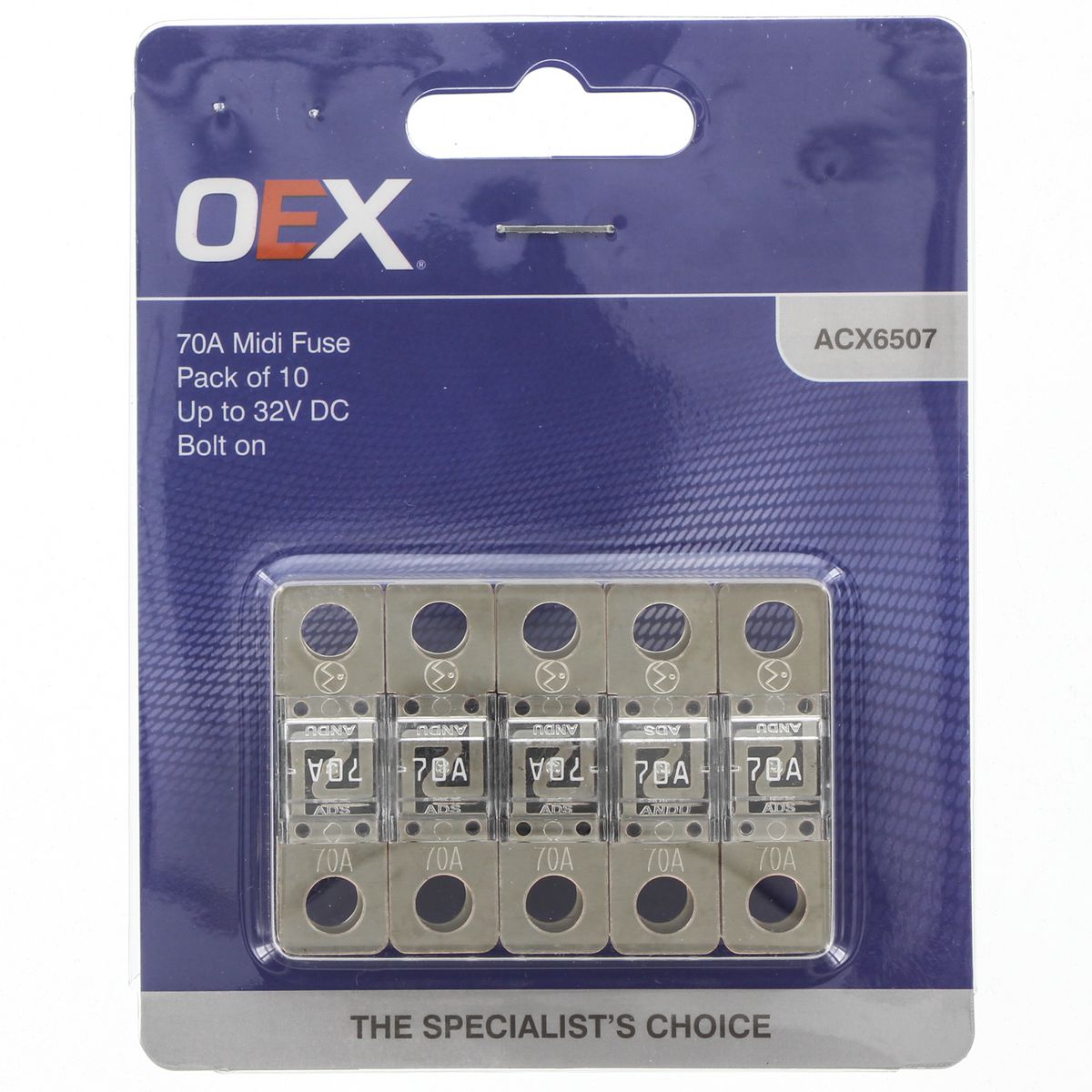 OEX 70A MIDI Fuse (10 Pack) - ACX6507