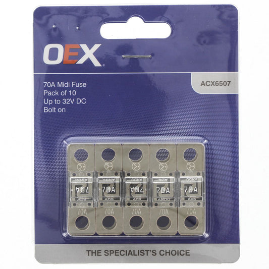 OEX 70A MIDI Fuse (10 Pack) - ACX6507