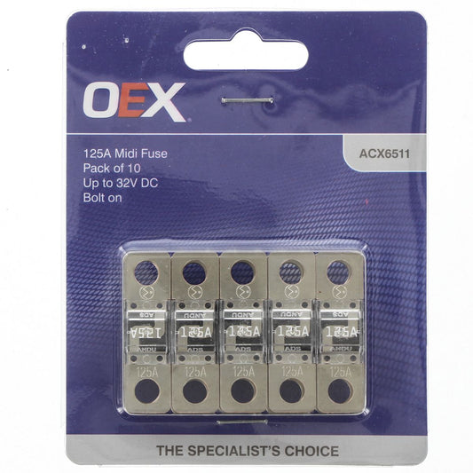 OEX 125A MIDI Fuse (10 Pack) - ACX6511