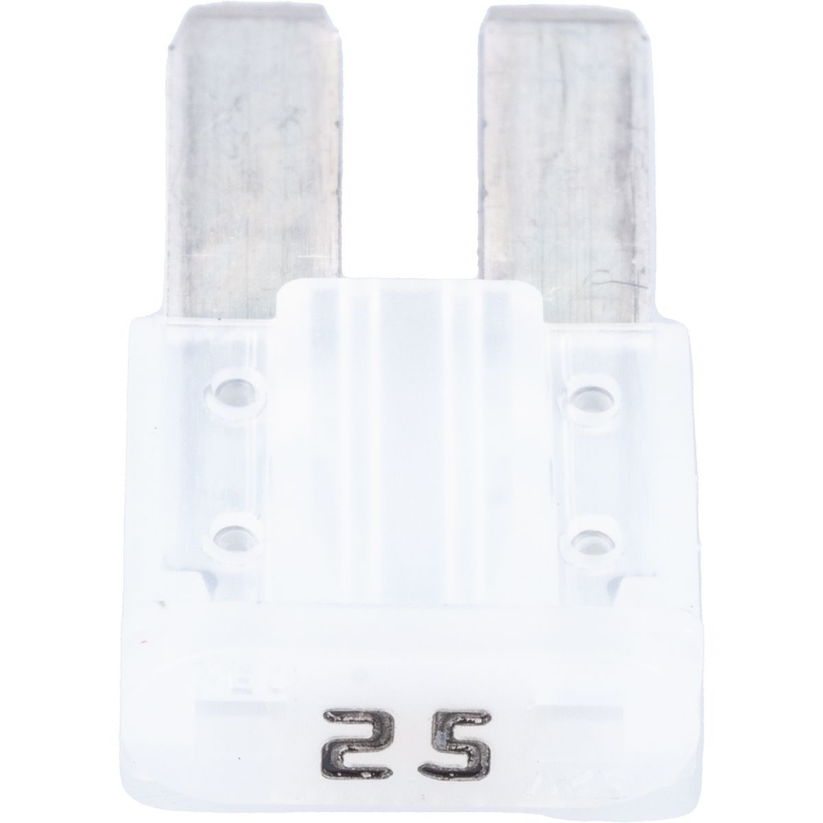 OEX Fuse Micro 2-Blade 25A White (Pack of 10) - ACX1665