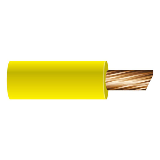 OEX Automotive Cable Single Core 4mm Yellow 30M Roll - ACX0729