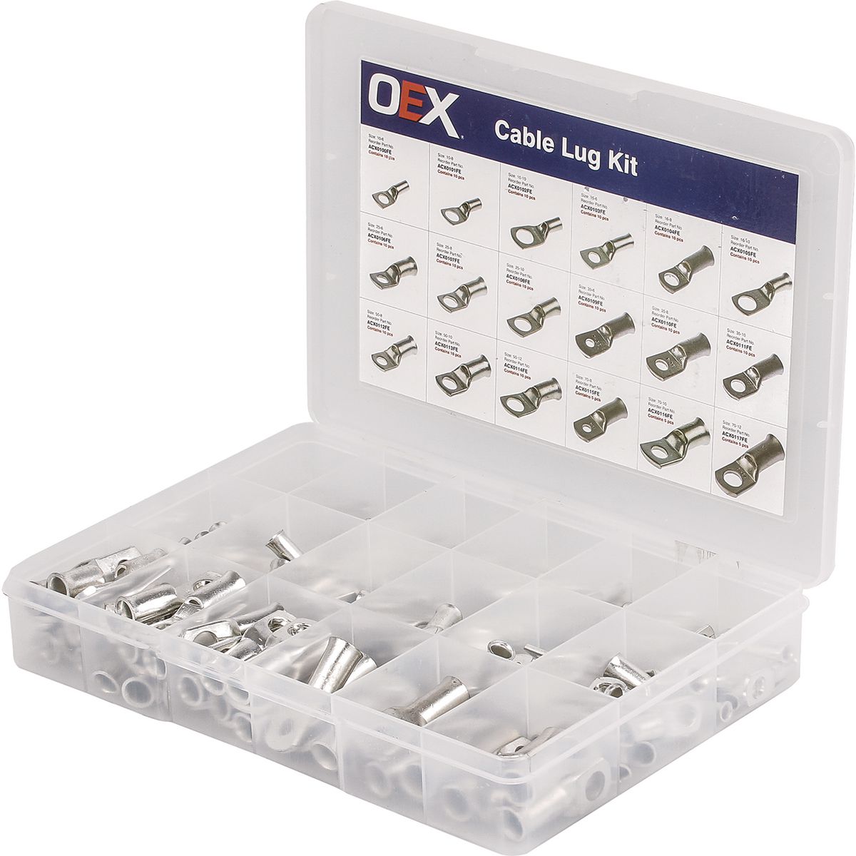 OEX Cable Lug Flare Entry Lug Kit (Pack of 165) - ACX0120FE