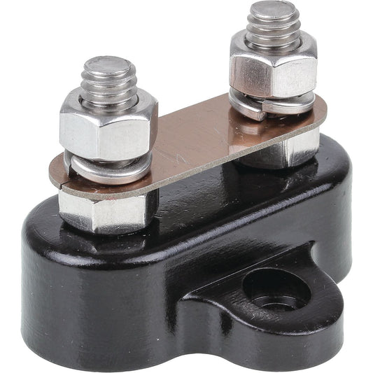 OEX Dual Stud Distribution Terminal 250A Black - ACX3158