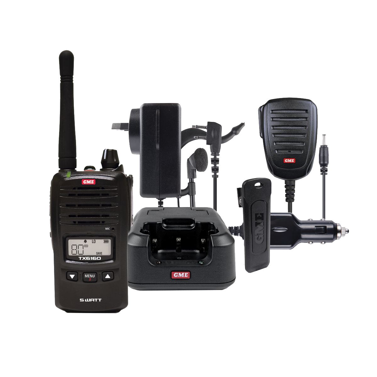 GME UHF 5W Handheld IP67DF Water & Dust - TX6160
