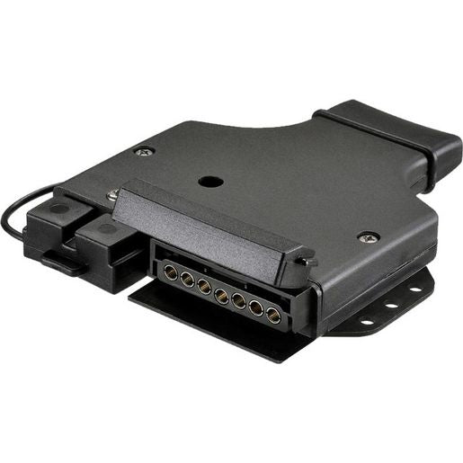 Narva 7 Pin Flat Trailer Socket With Heavy Duty Connector - 82048BL