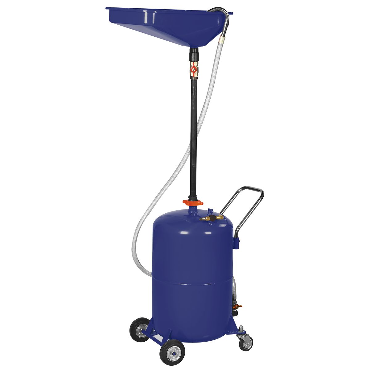 Mechpro Blue Mobile Self Evacuating Waste Oil Drainer 65L - MPBOD2