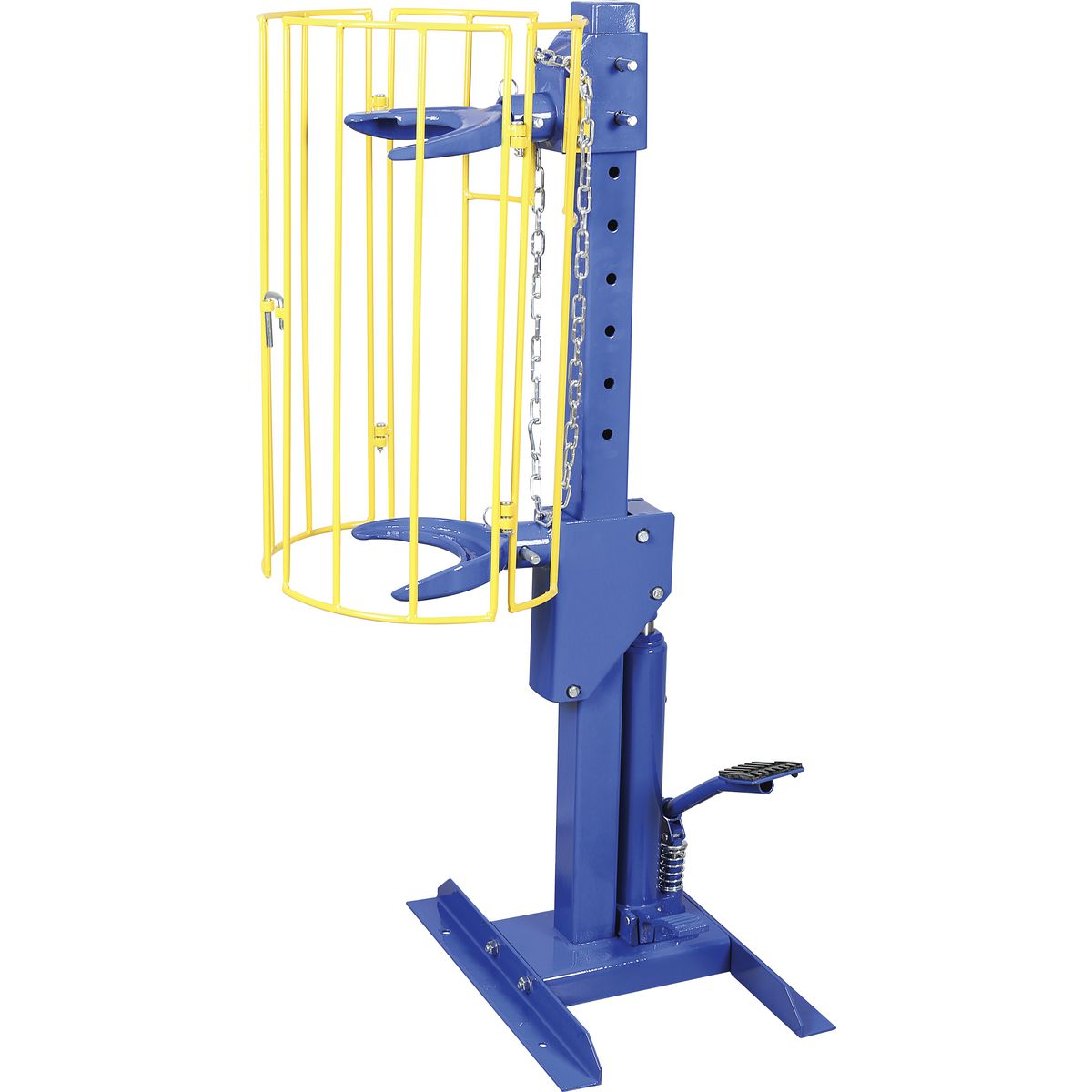Mechpro Blue 1000kg Hydraulic Spring/Strut/Coil Compressor with Safety Cage - MPBSC1
