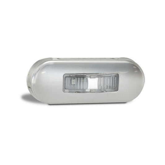 LED Autolamps 12/24V Amber/Red Side Marker Stainless Steel Bezel - 86ARMB
