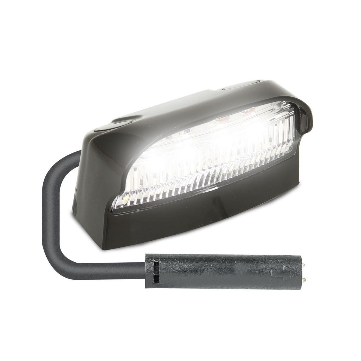 LED Autolamps 12/24V LED Licence Plate Light With 2 Pin Plug - 41BLMCSB
