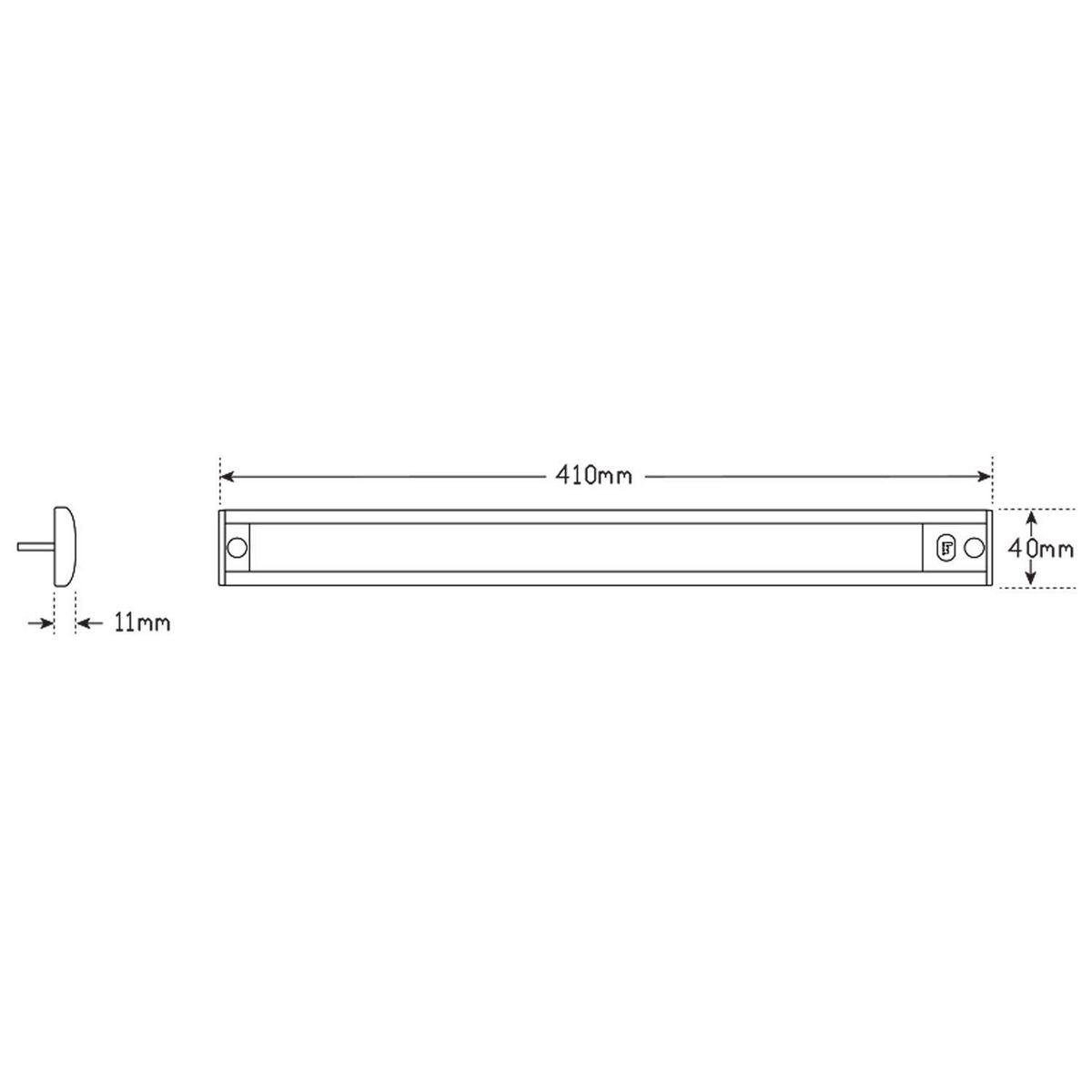 LED Autolamps 12V Interior Strip Light With Touch Sensor Switch With MCU Circuitry - 40410MCU
