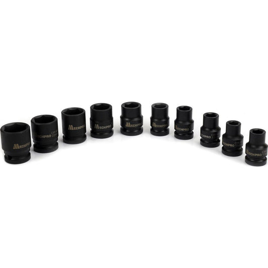 Mechpro Blue Impact Socket Set Metric 1/2In Drive 10pc - MPBSK138K