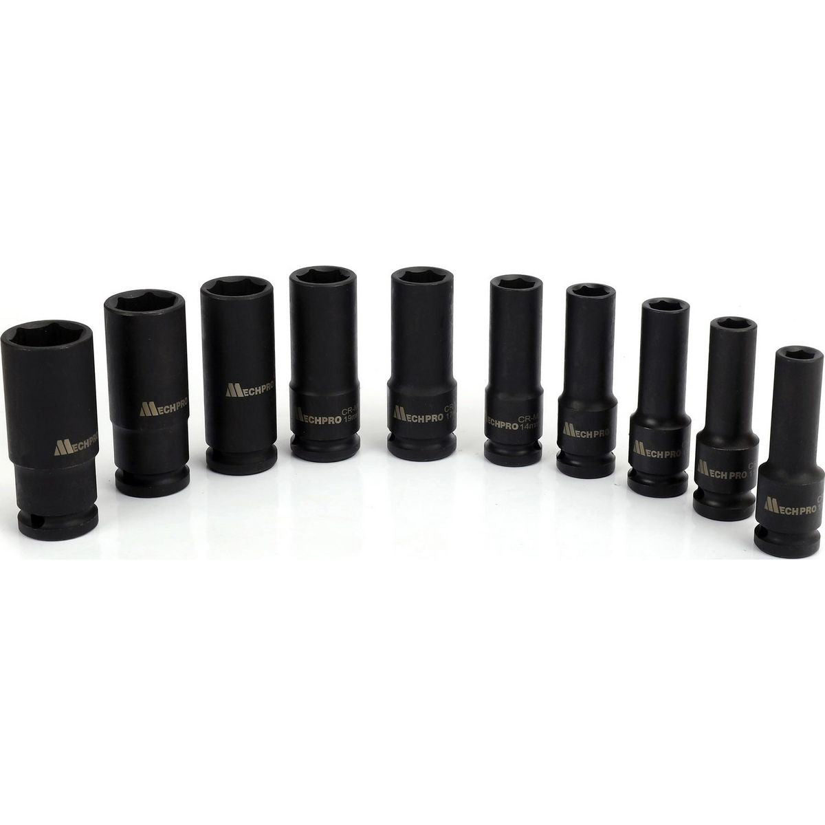 Mechpro Blue Deep Impact Socket Set Metric 1/2In Drive 10pc - MPBSK139K