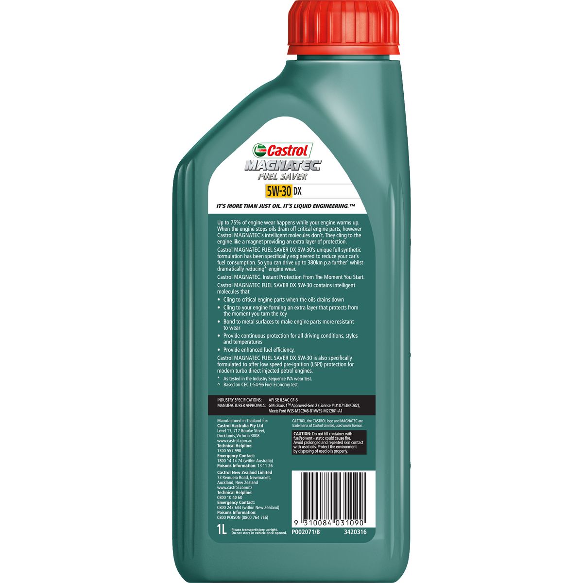 Castrol MAGNATEC Fuel Saver DX 5W-30 Engine Oil 1L - 3420316