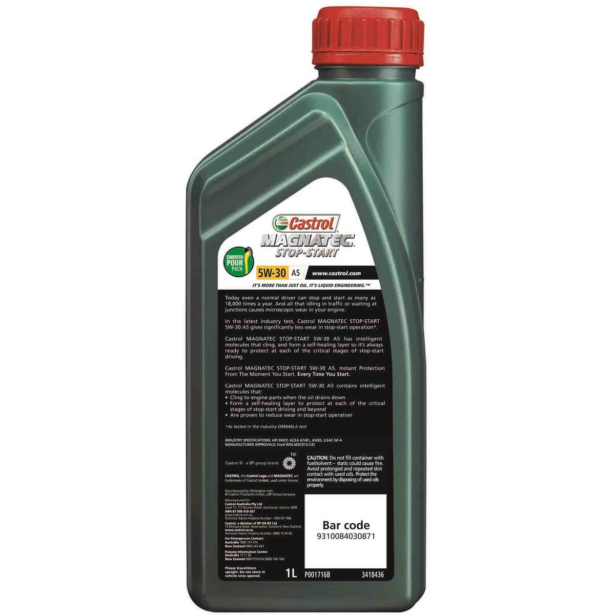 Castrol Magnatec Stop-Start 5W-30 Engine Oil A5 1L - 3418436