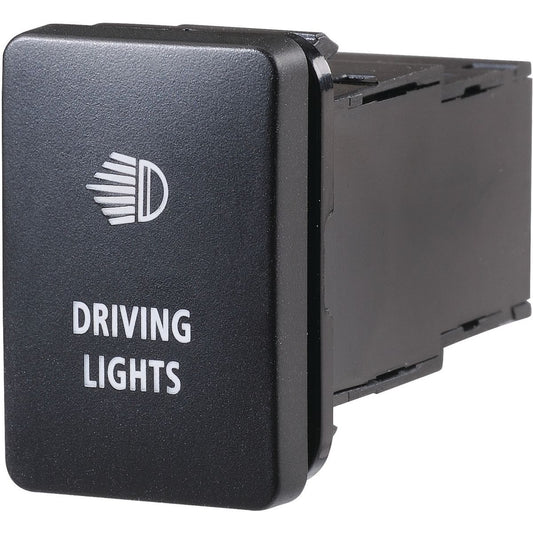 Narva Toyota OE Style Switch Off/On SPDT 12V Blue LED Illuminated Driving Lights Symbol - 63304BL