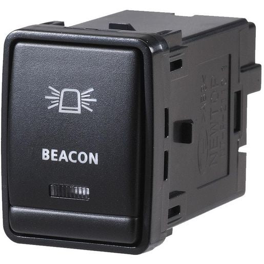 Narva Nissan OE Style Switch Off/On SPDT 12V Blue LED Illuminated Beacon Symbol - 63394BL