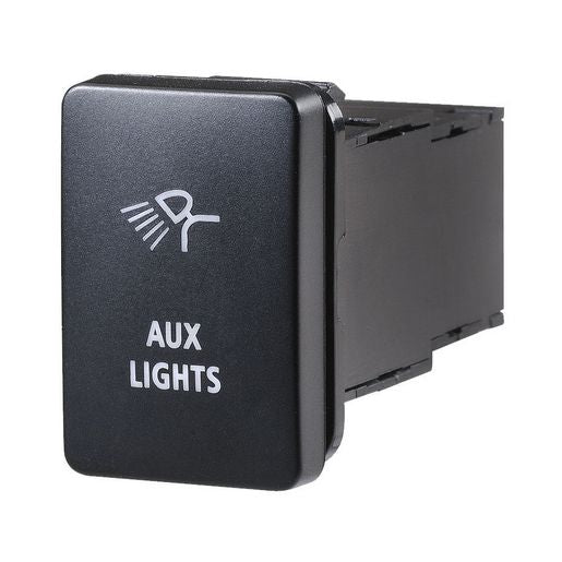 Narva Toyota OE Style Switch Off/On SPDT 12V Blue LED Illuminated Aux Lights Symbol - 63306BL