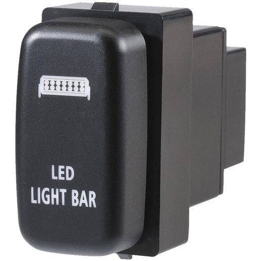 Narva Mitsubishi OE Style Switch Off/On SPDT 12V Blue LED Illuminated LED Light Bar Symbol - 63362BL