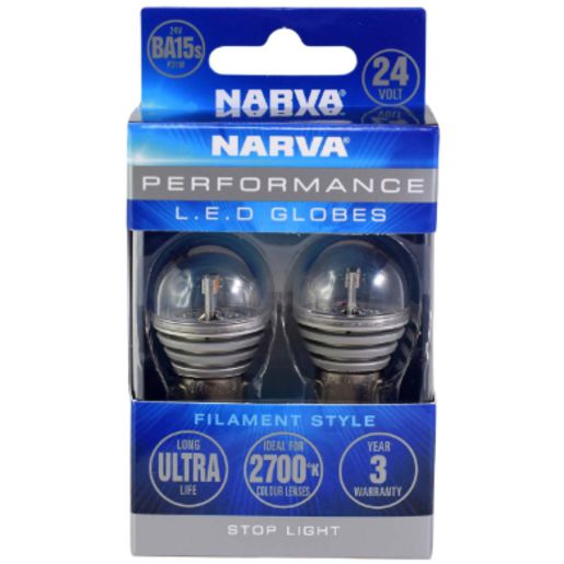 Narva LED Globe 24V 2700K 410Ln Ba15S - 18322BL