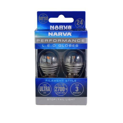 Narva LED Globe 24V 2700K 410/130Lm Bay15D - 18324BL