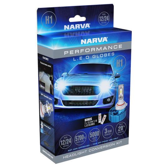 Narva H1 LED Head Lamp Conversion Kit 12/12V - 18401