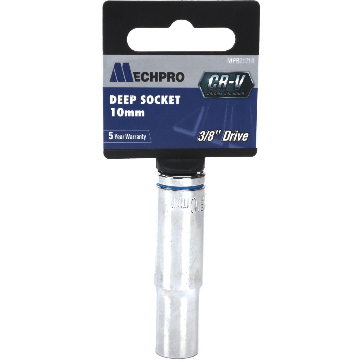 Mechpro Blue Deep Socket 10mm 3/8In Drive Metric - MPB21710