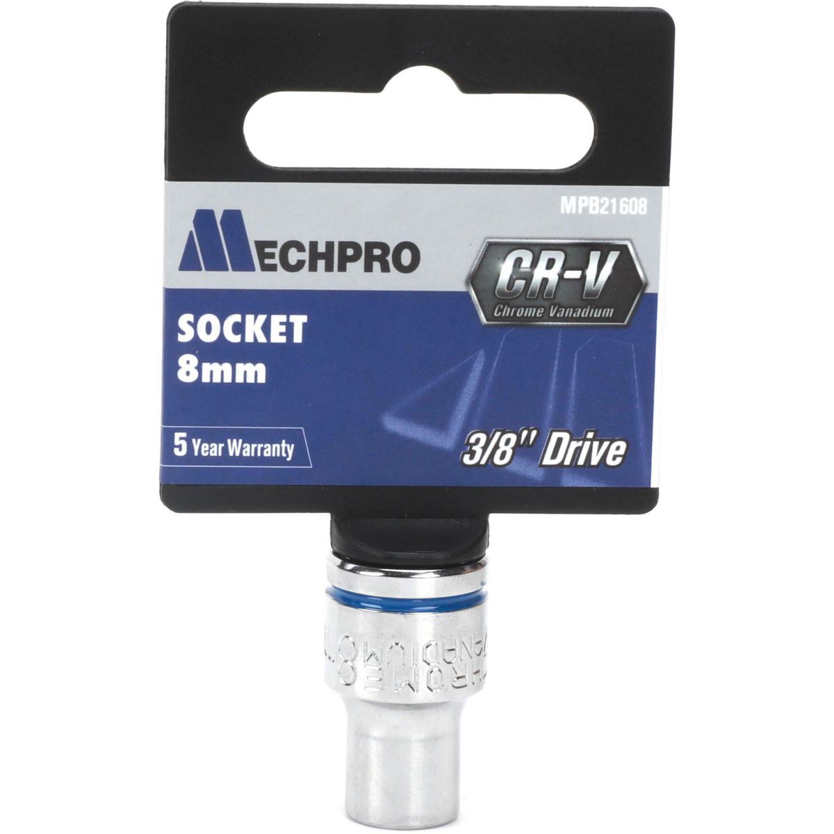 Mechpro Blue Socket 8mm 3/8In Drive Metric - MPB21608
