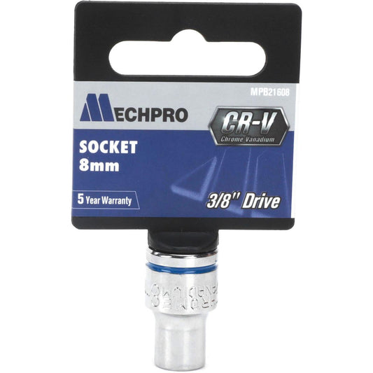 Mechpro Blue Socket 8mm 3/8In Drive Metric - MPB21608