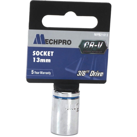 Mechpro Blue Socket 13mm 3/8In Drive Metric - MPB21613